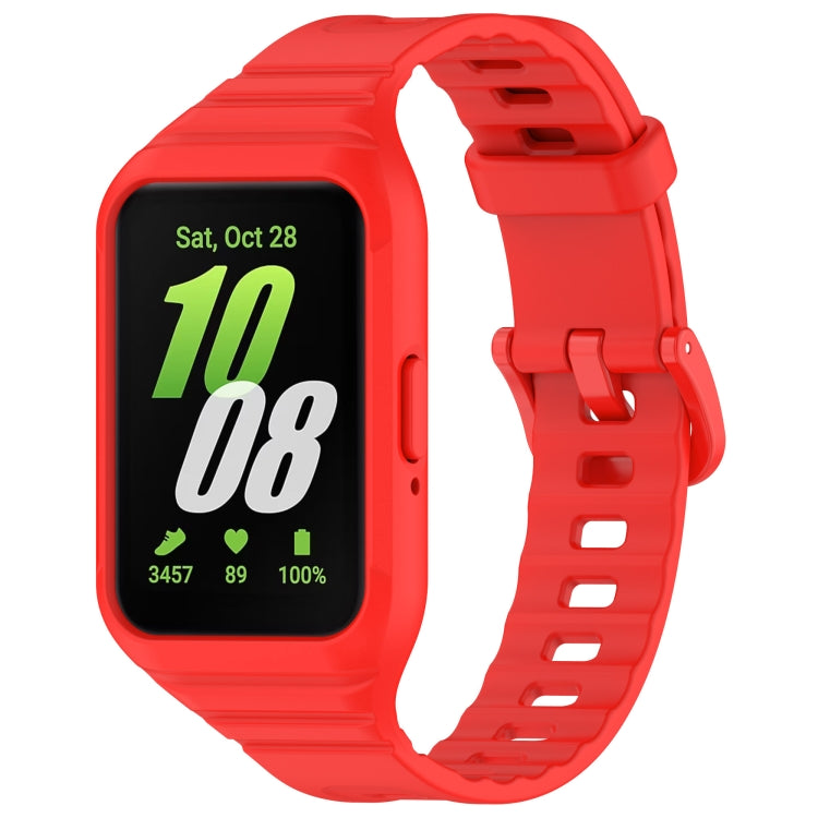 For Samsung Galaxy Fit 3 Integrated TPU Watch Band(Red) - Watch Bands by PMC TechLife | Online Shopping South Africa | PMC TechLife