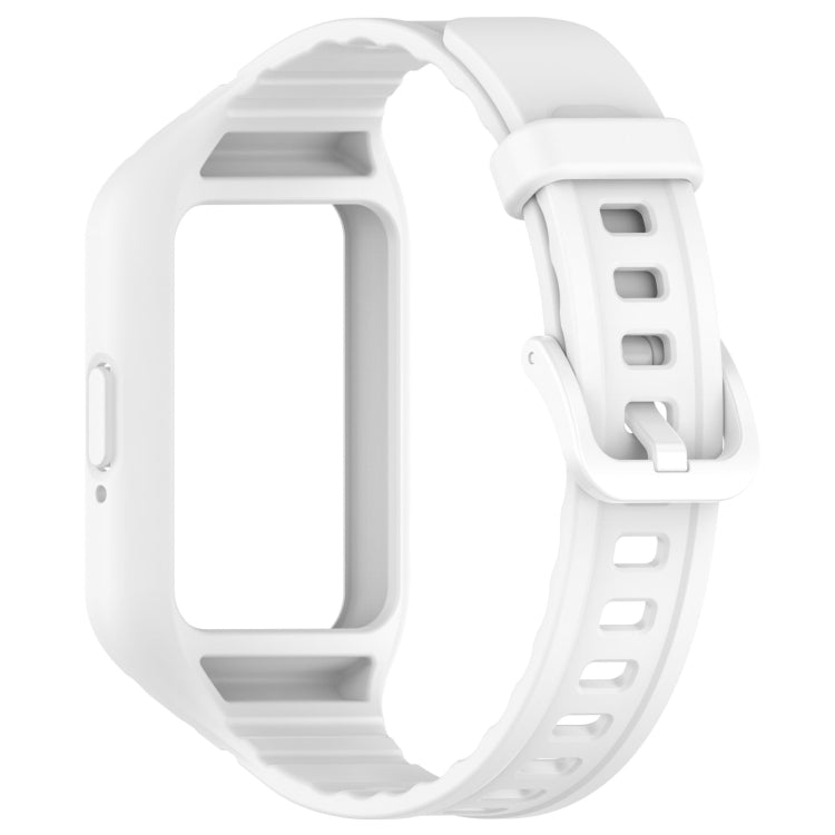 For Samsung Galaxy Fit 3 Integrated TPU Watch Band(White) - Watch Bands by PMC TechLife | Online Shopping South Africa | PMC TechLife