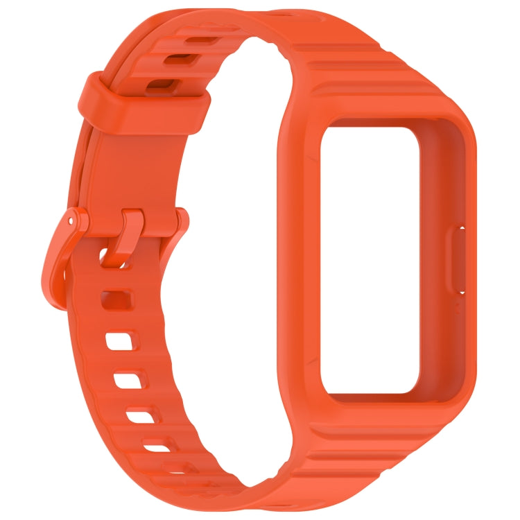 For Samsung Galaxy Fit 3 Integrated TPU Watch Band(Orange) - Watch Bands by PMC TechLife | Online Shopping South Africa | PMC TechLife