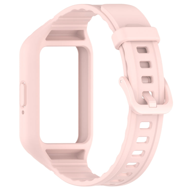 For Samsung Galaxy Fit 3 Integrated TPU Watch Band(Pink) - Watch Bands by PMC TechLife | Online Shopping South Africa | PMC TechLife