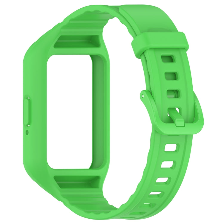 For Samsung Galaxy Fit 3 Integrated TPU Watch Band(Green) - Watch Bands by PMC TechLife | Online Shopping South Africa | PMC TechLife