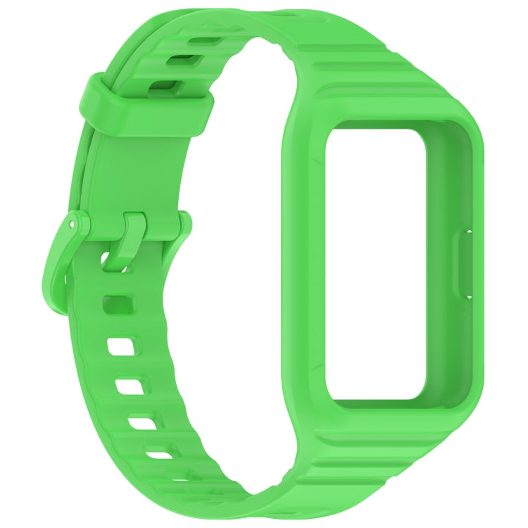 For Samsung Galaxy Fit 3 Integrated TPU Watch Band(Green) - Watch Bands by PMC TechLife | Online Shopping South Africa | PMC TechLife