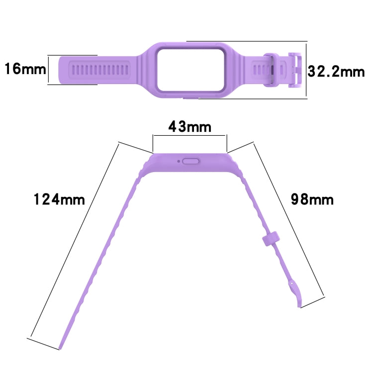 For Samsung Galaxy Fit 3 Integrated TPU Watch Band(Cyan) - free shipping - PMC TechLife - Order now!