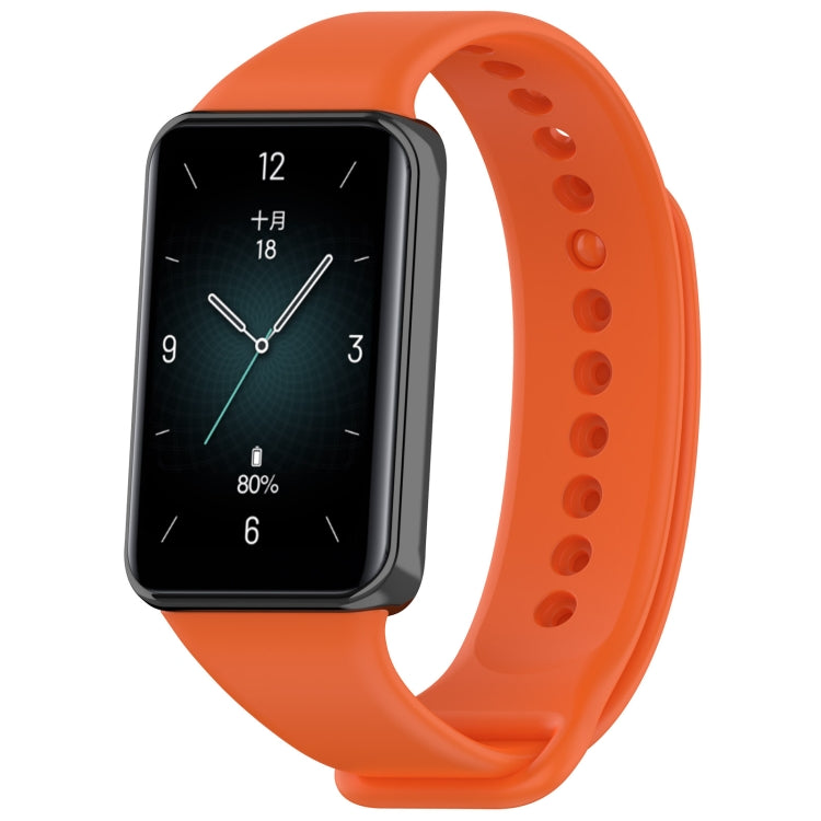 For Honor Band 9 Solid Color TPU Watch Band(Orange) - free shipping - PMC TechLife - Order now!