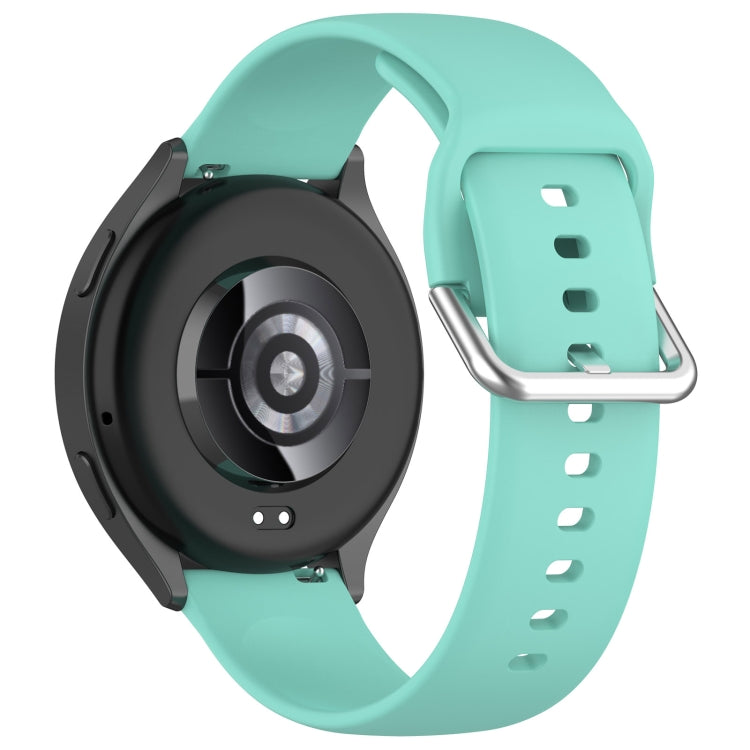 For Xiaomi Watch 2 Solid Color Metal Silver Buckle Silicone Watch Band, Size: L(Cyan) - free shipping - PMC TechLife - Order now!