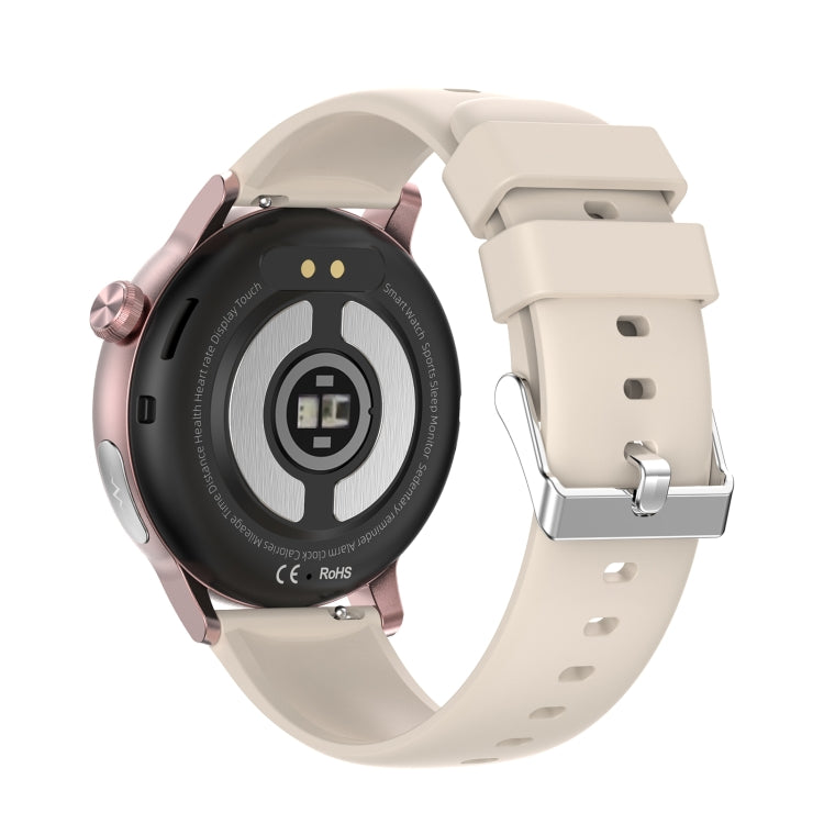 ET470 1.39 inch Color Screen Smart Watch Silicone Strap, Support Bluetooth Call / ECG(Beige) - free shipping - PMC TechLife - Order now!