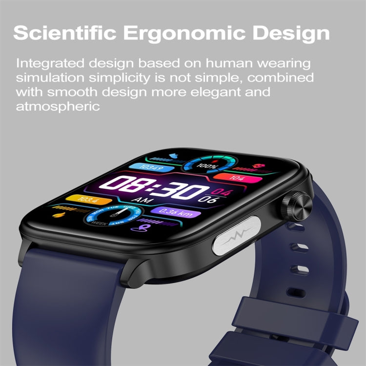 ET570 1.96 inch Color Screen Smart Watch Silicone Strap, Support Bluetooth Call / ECG(Black) - Smart Watches by PMC TechLife | Online Shopping South Africa | PMC TechLife