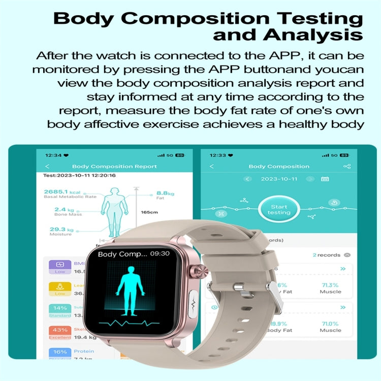 ET570 1.96 inch Color Screen Smart Watch Silicone Strap, Support Bluetooth Call / ECG(Blue) - free shipping - PMC TechLife - Order now!