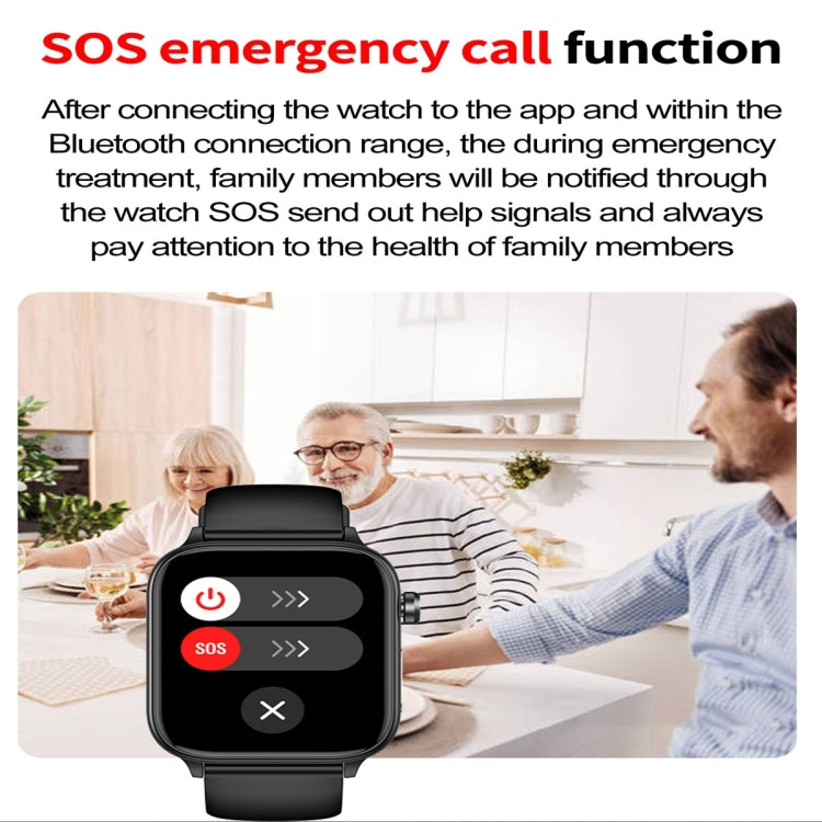 ET570 1.96 inch Color Screen Smart Watch Silicone Strap, Support Bluetooth Call / ECG(Blue) - free shipping - PMC TechLife - Order now!