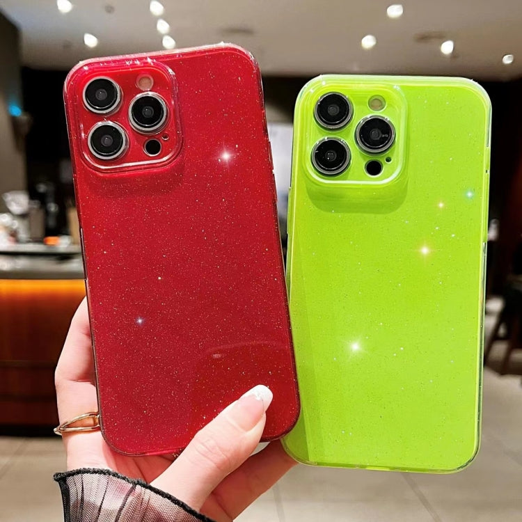 For iPhone 16 Jelly Glitter Solid Color TPU Phone Case(Gray) - iPhone 16 Cases by PMC TechLife | Online Shopping South Africa | PMC TechLife | Buy Now Pay Later Mobicred