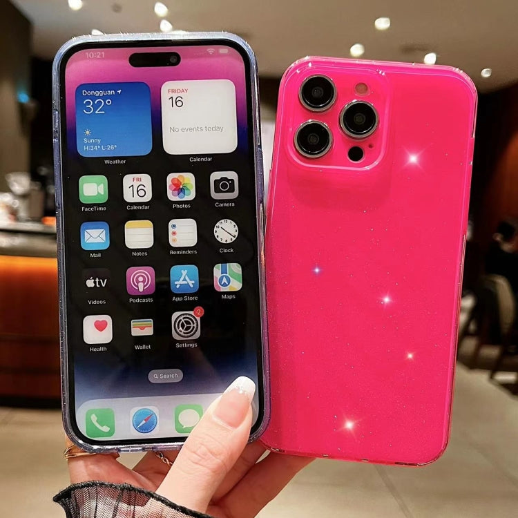 For iPhone 16 Pro Max Jelly Glitter Solid Color TPU Phone Case(Pink) - iPhone 16 Pro Max Cases by PMC TechLife | Online Shopping South Africa | PMC TechLife | Buy Now Pay Later Mobicred