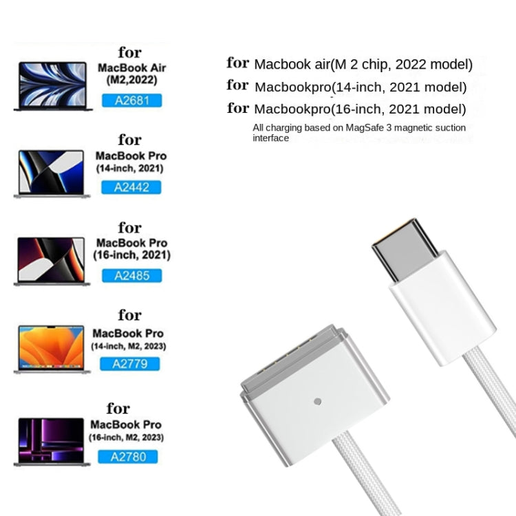 US Plug 140W USB-C PD Power Adapter with Type-C to Magsafe3 Magnetic Charging Cable, Length: 2 m - Cable & Adapter by PMC Jewellery | Online Shopping South Africa | PMC Jewellery | Buy Now Pay Later Mobicred