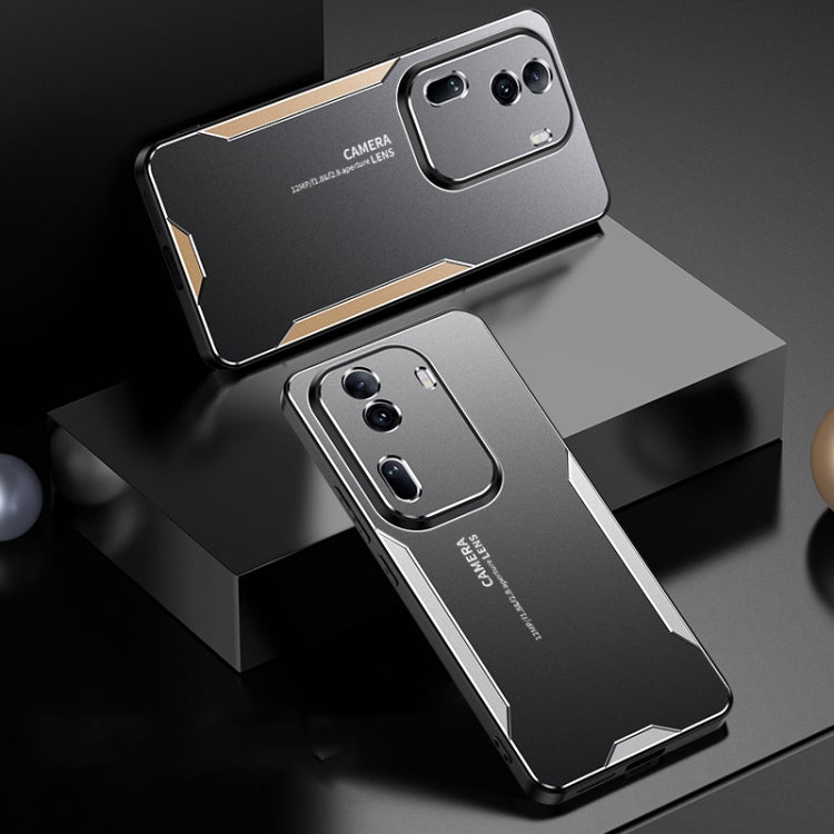 For OPPO Reno11 Blade Series TPU Hybrid Metal Phone Case(Red) - Reno11 Cases by PMC TechLife | Online Shopping South Africa | PMC TechLife | Buy Now Pay Later Mobicred