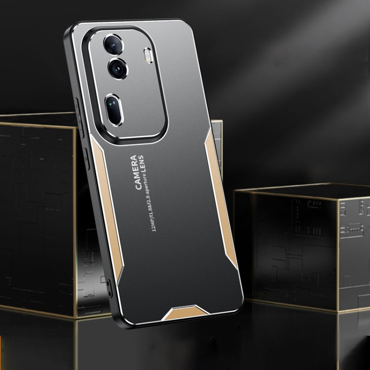 For OPPO Reno11 Blade Series TPU Hybrid Metal Phone Case(Red) - Reno11 Cases by PMC TechLife | Online Shopping South Africa | PMC TechLife | Buy Now Pay Later Mobicred