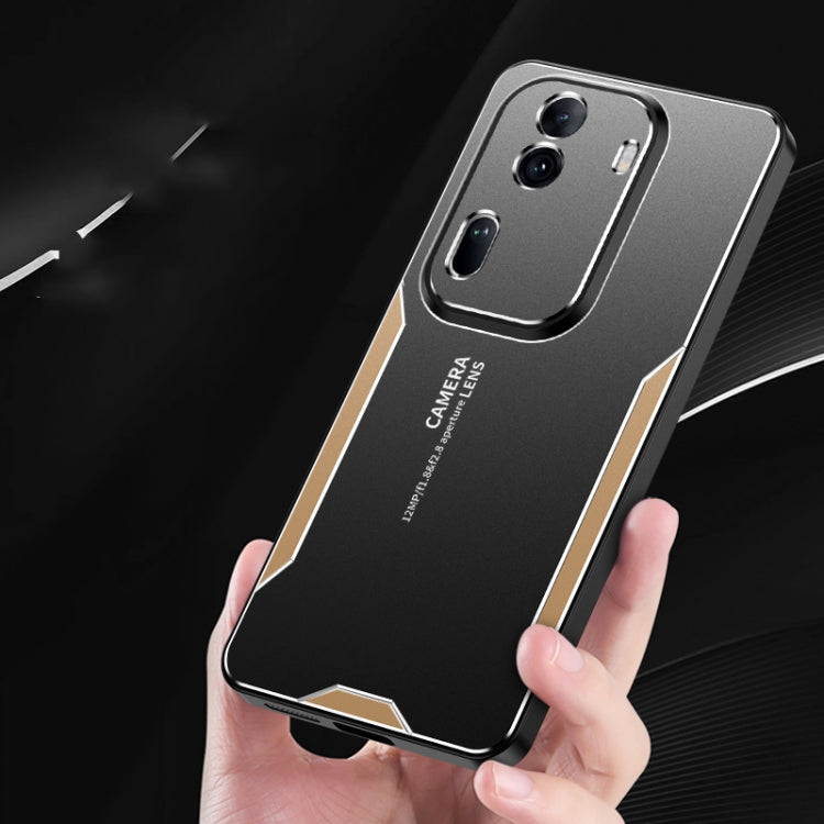 For OPPO Reno11 Blade Series TPU Hybrid Metal Phone Case(Red) - Reno11 Cases by PMC TechLife | Online Shopping South Africa | PMC TechLife | Buy Now Pay Later Mobicred