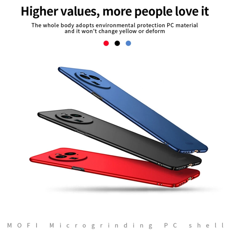 For OPPO Find X6 MOFI Micro-Frosted PC Ultra-thin Hard Phone Case(Blue) - OPPO Cases by MOFI | Online Shopping South Africa | PMC TechLife | Buy Now Pay Later Mobicred