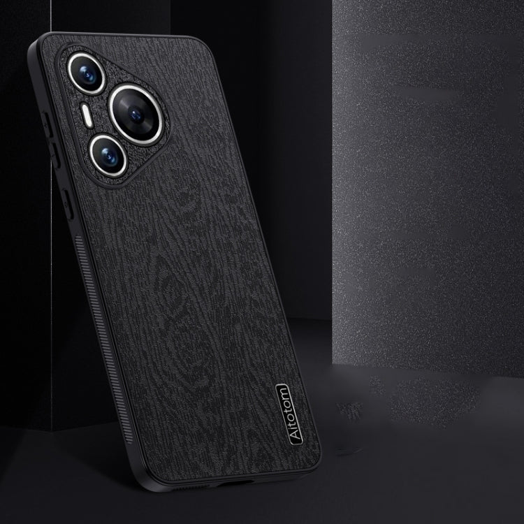 For Huawei Pura 70 Tree Bark Leather Shockproof Phone Case(Blue) - Huawei Cases by PMC Jewellery | Online Shopping South Africa | PMC Jewellery | Buy Now Pay Later Mobicred