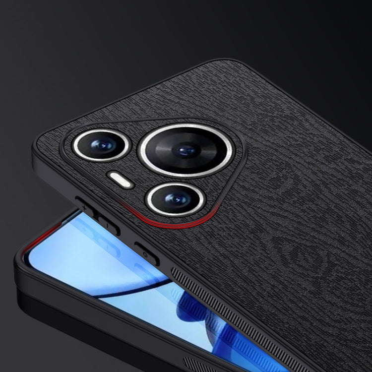 For Huawei Pura 70 Pro Tree Bark Leather Shockproof Phone Case(Grey) - free shipping - PMC Jewellery - Order now!