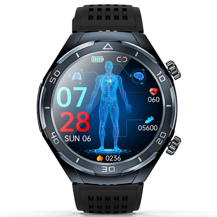 FD02 1.46 inch Color Screen Smart Watch, Support CES Sleep Aid / ECG Detection(Grey) - Smart Watches by PMC TechLife | Online Shopping South Africa | PMC TechLife