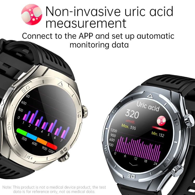 FD02 1.46 inch Color Screen Smart Watch, Support CES Sleep Aid / ECG Detection(Black) - Smart Watches by PMC TechLife | Online Shopping South Africa | PMC TechLife