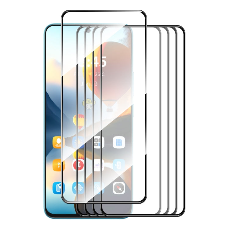For Tecno Spark 10 Pro 5pcs ENKAY Full Glue High Aluminum-silicon Tempered Glass Film - Tecno Tempered Glass by ENKAY | Online Shopping South Africa | PMC TechLife | Buy Now Pay Later Mobicred
