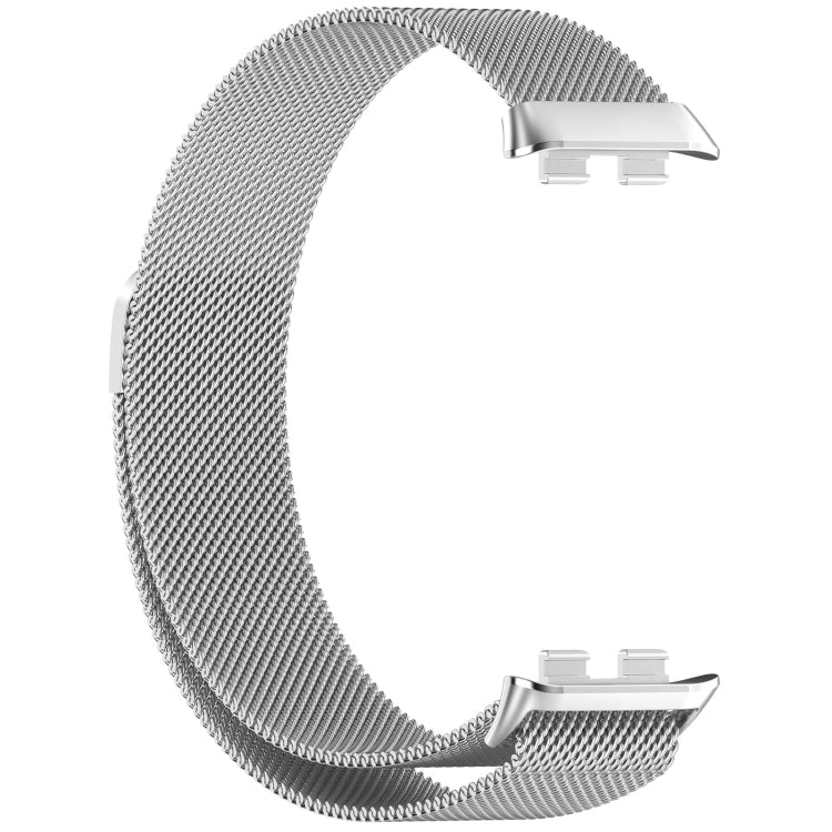 For Honor Band 9 Milan Magnetic Steel Mesh Watch Band(Silver) - Watch Bands by PMC TechLife | Online Shopping South Africa | PMC TechLife