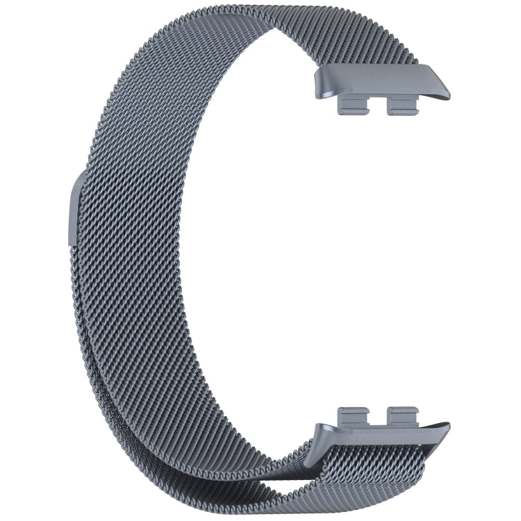 For Honor Band 9 Milan Magnetic Steel Mesh Watch Band(Gray) - Watch Bands by PMC TechLife | Online Shopping South Africa | PMC TechLife