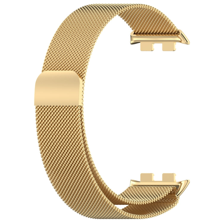 For Honor Band 9 Milan Magnetic Steel Mesh Watch Band(Gold) - Watch Bands by PMC TechLife | Online Shopping South Africa | PMC TechLife