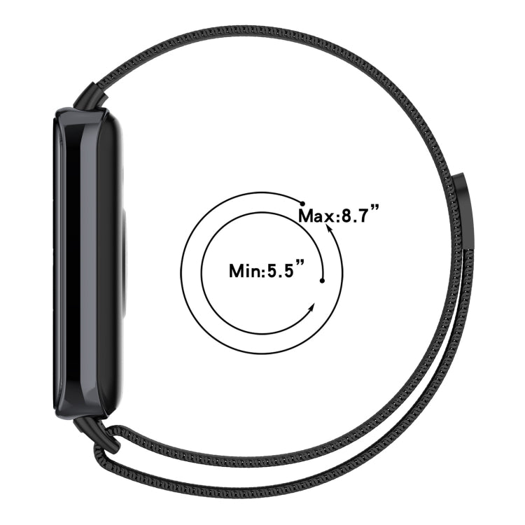 For Honor Band 9 Milan Magnetic Steel Mesh Watch Band(Gray) - Watch Bands by PMC TechLife | Online Shopping South Africa | PMC TechLife
