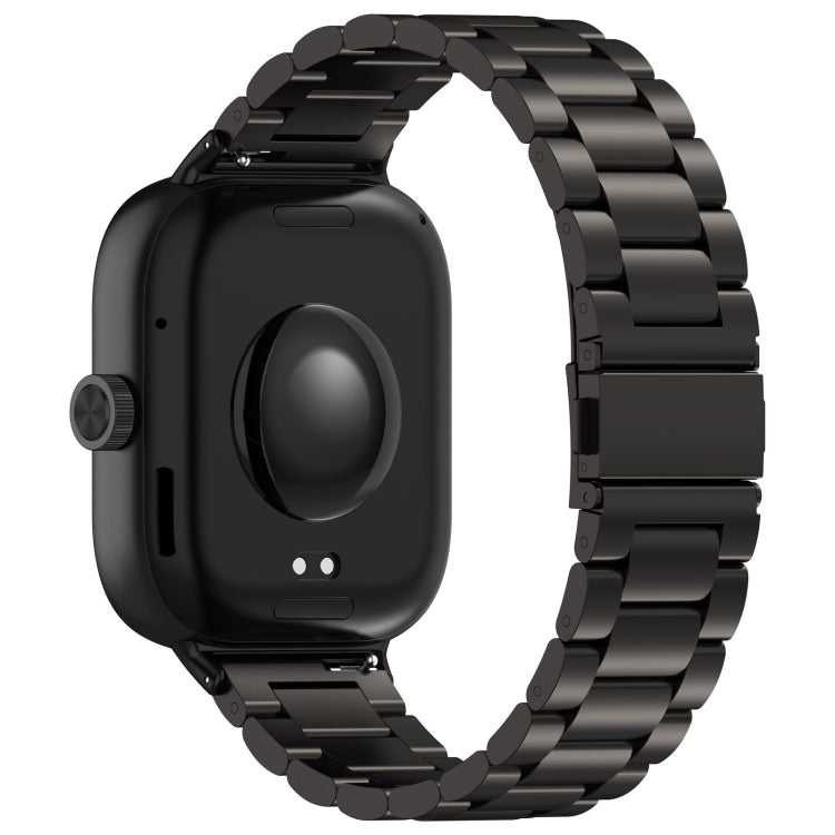 For Redmi Watch 4 / Watch 5 Three Bead Stainless Steel Metal Watch Band(Black) - free shipping - PMC TechLife - Order now!