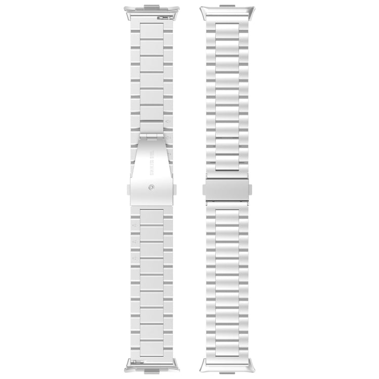 For Redmi Watch 4 Three Bead Stainless Steel Metal Watch Band(Gold) - Watch Bands by PMC TechLife | Online Shopping South Africa | PMC TechLife