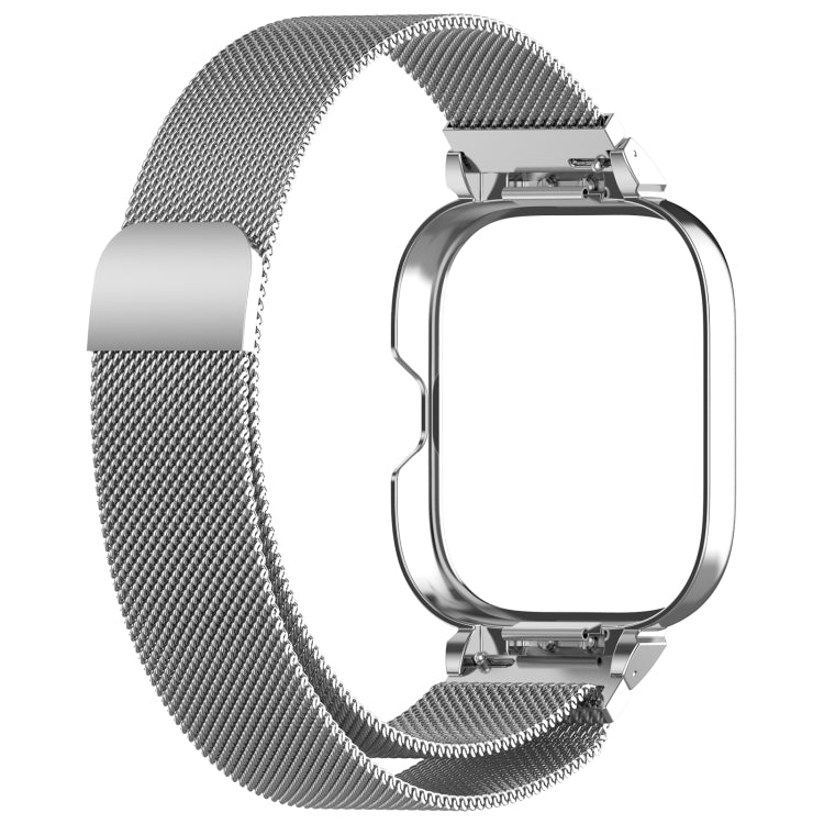 For CMF Watch Pro D395 Metal Frame + Milanese Integrated Magnetic Watch Band(Silver) - Watch Bands by PMC TechLife | Online Shopping South Africa | PMC TechLife