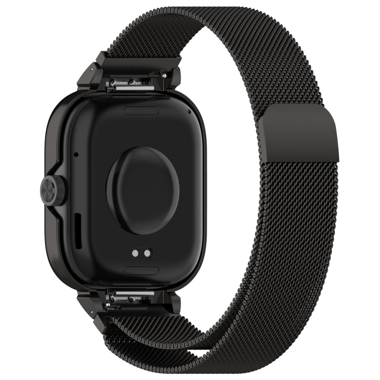 For CMF Watch Pro D395 Metal Frame + Milanese Integrated Magnetic Watch Band(Black) - Watch Bands by PMC TechLife | Online Shopping South Africa | PMC TechLife