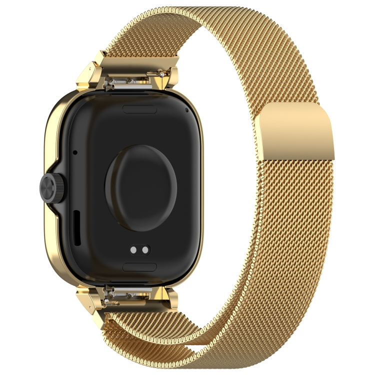 For CMF Watch Pro D395 Metal Frame + Milanese Integrated Magnetic Watch Band(Gold) - Watch Bands by PMC TechLife | Online Shopping South Africa | PMC TechLife