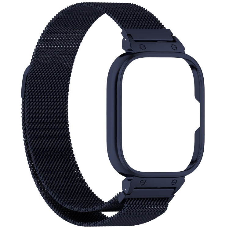 For CMF Watch Pro D395 Metal Frame + Milanese Integrated Magnetic Watch Band(Blue) - Watch Bands by PMC TechLife | Online Shopping South Africa | PMC TechLife