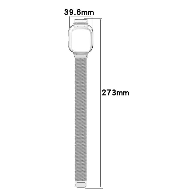 For CMF Watch Pro D395 Metal Frame + Milanese Integrated Magnetic Watch Band(Gold) - Watch Bands by PMC TechLife | Online Shopping South Africa | PMC TechLife