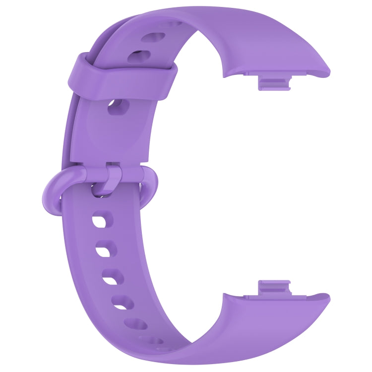 For Redmi Watch 4 Solid Color Colorful Buckle Silicone Watch Band(Purple) - Watch Bands by PMC TechLife | Online Shopping South Africa | PMC TechLife