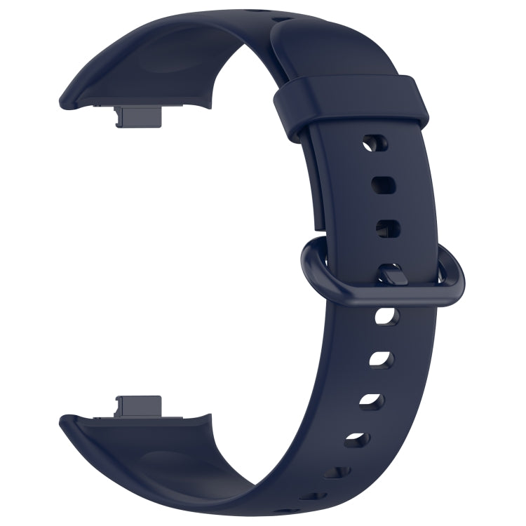 For Redmi Watch 4 Solid Color Colorful Buckle Silicone Watch Band(Dark Blue) - Watch Bands by PMC TechLife | Online Shopping South Africa | PMC TechLife