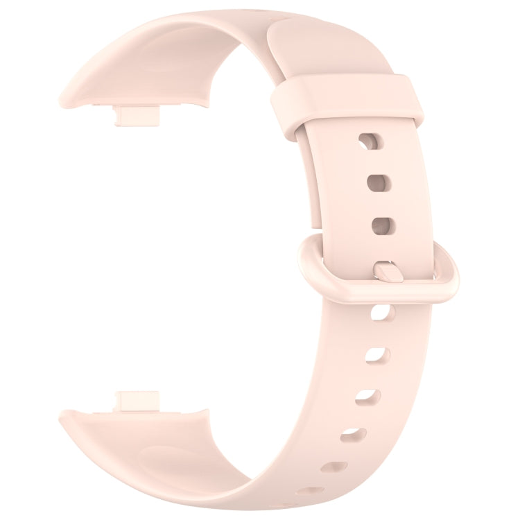 For Xiaomi  Mi Band 8 Pro Solid Color Colorful Buckle Silicone Watch Band(Light Pink) - Watch Bands by PMC TechLife | Online Shopping South Africa | PMC TechLife