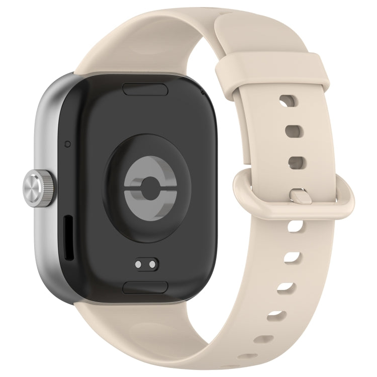 For Xiaomi  Mi Band 8 Pro Solid Color Colorful Buckle Silicone Watch Band(Ivory White) - Watch Bands by PMC TechLife | Online Shopping South Africa | PMC TechLife