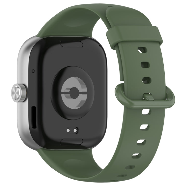 For Xiaomi  Mi Band 8 Pro Solid Color Colorful Buckle Silicone Watch Band(Dark Green) - Watch Bands by PMC TechLife | Online Shopping South Africa | PMC TechLife