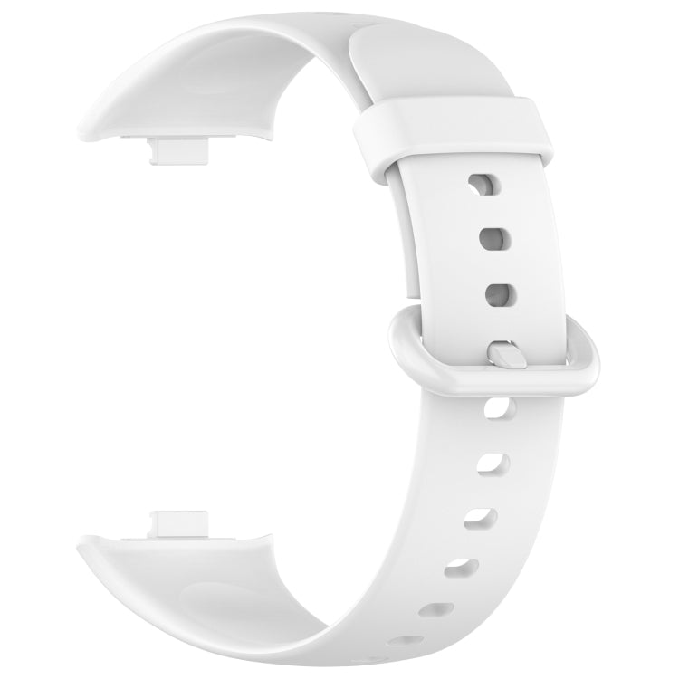 For Xiaomi Smart Band 9 Pro / 8 Pro Solid Color Colorful Buckle Silicone Watch Band(White) - free shipping - PMC TechLife - Order now!