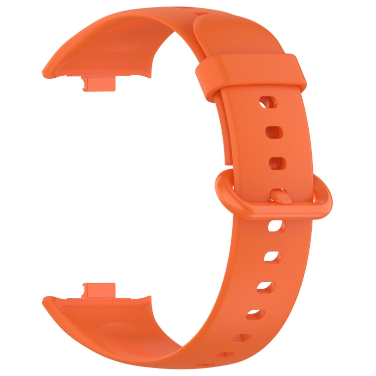 For Xiaomi  Mi Band 8 Pro Solid Color Colorful Buckle Silicone Watch Band(Orange) - Watch Bands by PMC TechLife | Online Shopping South Africa | PMC TechLife