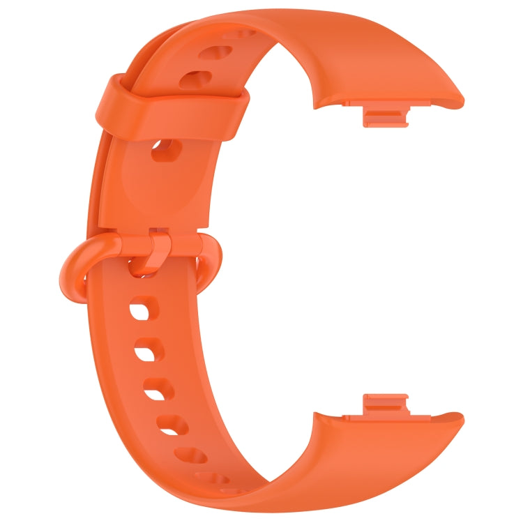 For Xiaomi  Mi Band 8 Pro Solid Color Colorful Buckle Silicone Watch Band(Orange) - Watch Bands by PMC TechLife | Online Shopping South Africa | PMC TechLife