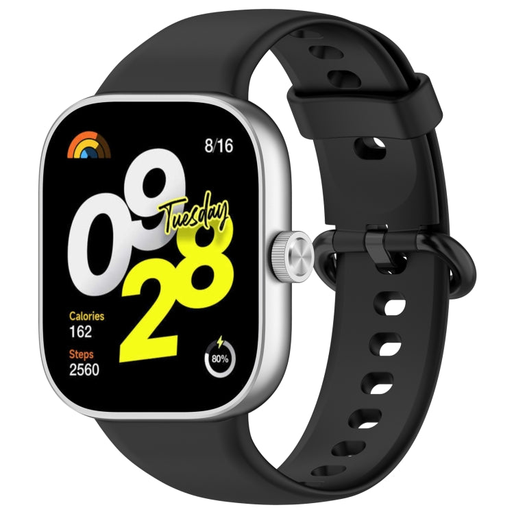 For Xiaomi Smart Band 9 Pro / 8 Pro Solid Color Colorful Buckle Silicone Watch Band(Black) - free shipping - PMC TechLife - Order now!
