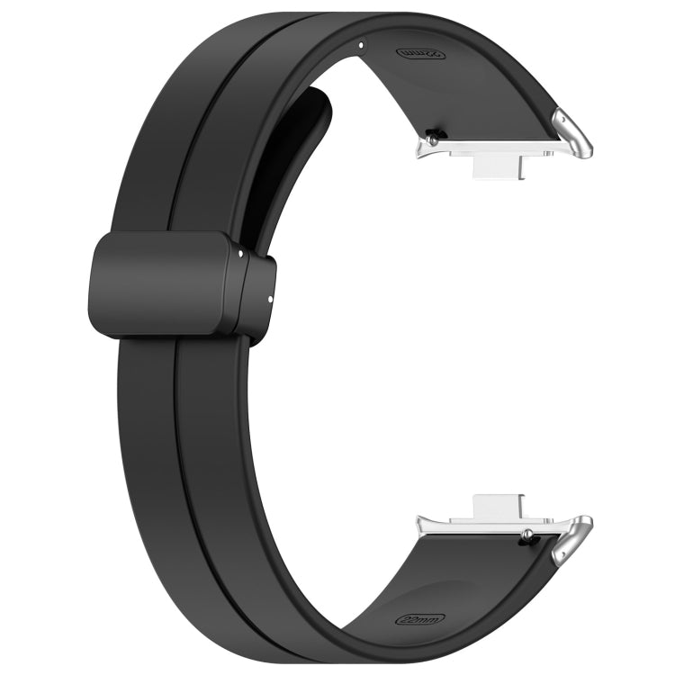 For Redmi Watch 4 / Watch 5 Groove Folding Magnetic Buckle Silicone Watch Band(Black) - free shipping - PMC TechLife - Order now!