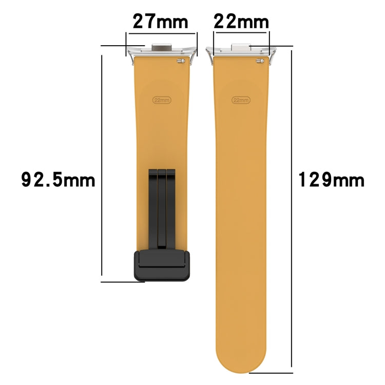 For Redmi Watch 4 / Watch 5 Groove Folding Magnetic Buckle Silicone Watch Band(Red) - free shipping - PMC TechLife - Order now!