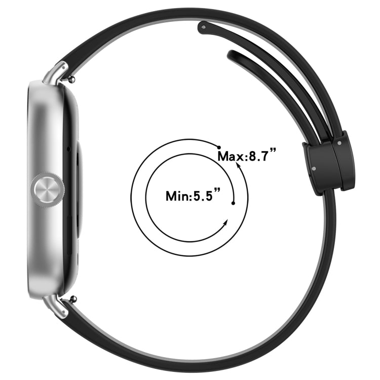 For Redmi Watch 4 / Watch 5 Groove Folding Magnetic Buckle Silicone Watch Band(Red) - free shipping - PMC TechLife - Order now!