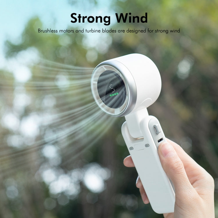 ENKAY Hat-Prince 3600mAh Battery Max 8H Cooling times Foldable Neck Turbo Fan with Digital Display(Black) - Electric Fans by ENKAY | Online Shopping South Africa | PMC TechLife | Buy Now Pay Later Mobicred