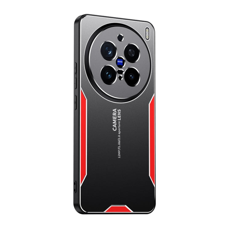 For vivo X200 Pro Blade Series TPU Hybrid Metal Phone Case(Red) - vivo Cases by PMC Jewellery | Online Shopping South Africa | PMC Jewellery | Buy Now Pay Later Mobicred